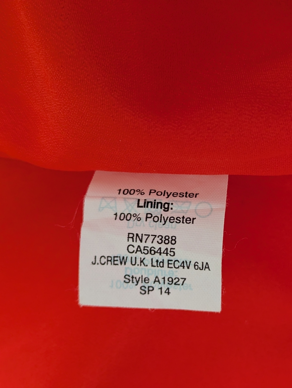 J. Crew Bright Orange Scallop-Trim Midi Dress - Picture 6 of 6